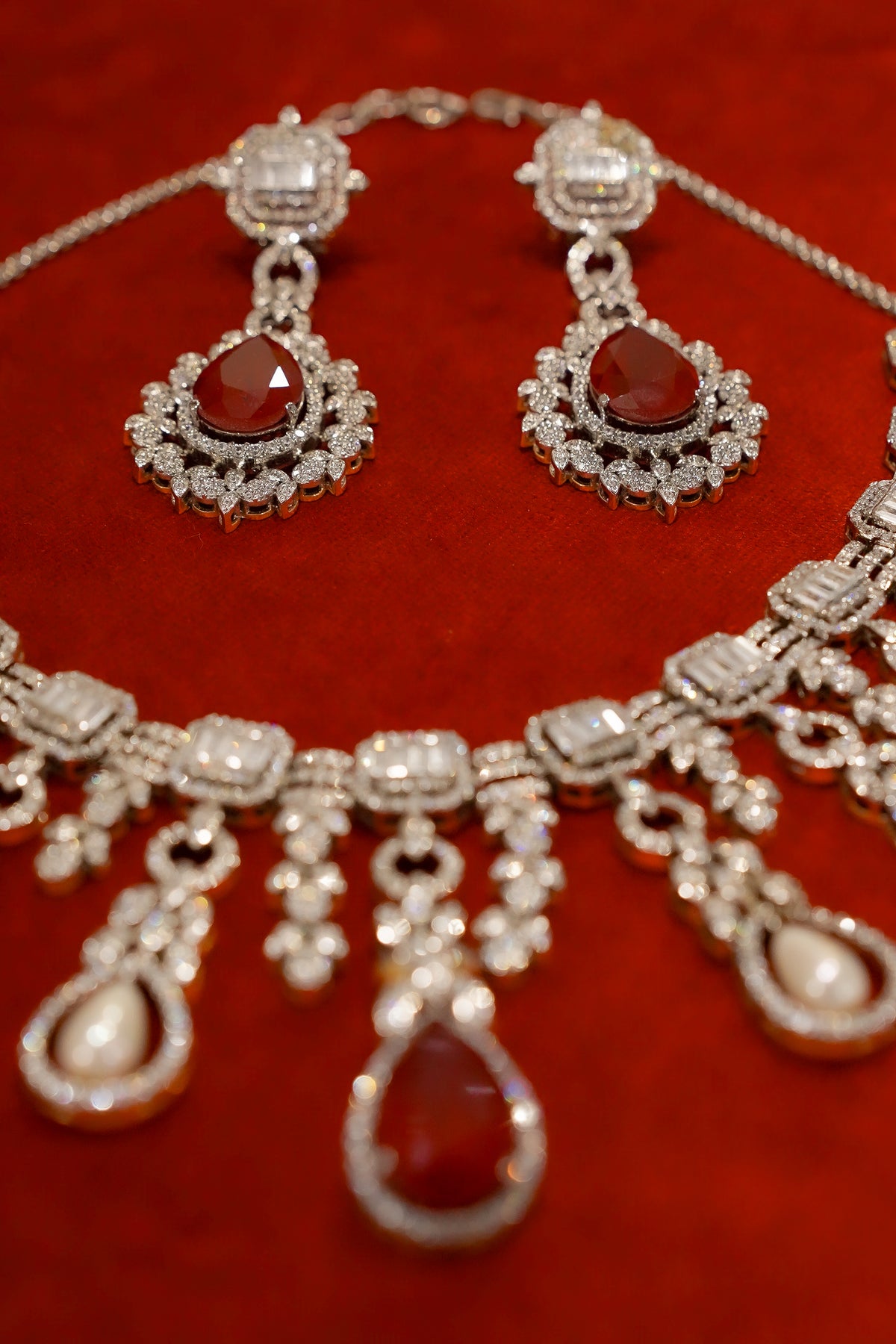 Regal Ruby Cascade Set