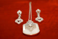 Art Deco Pearl Pendant Set