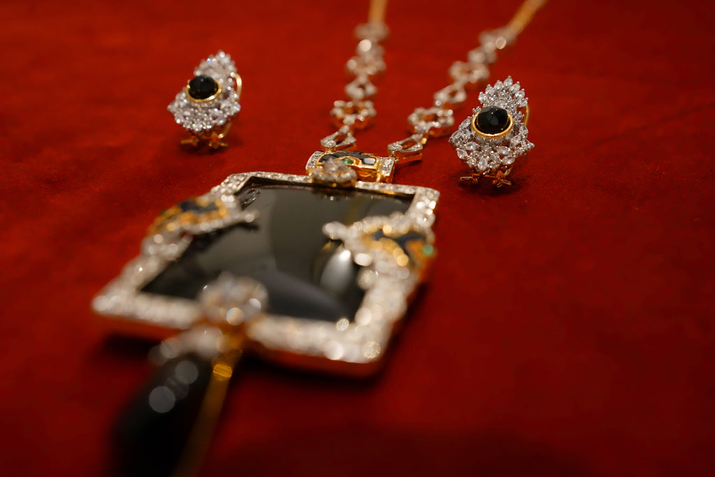 Royal Onyx Pendant Set