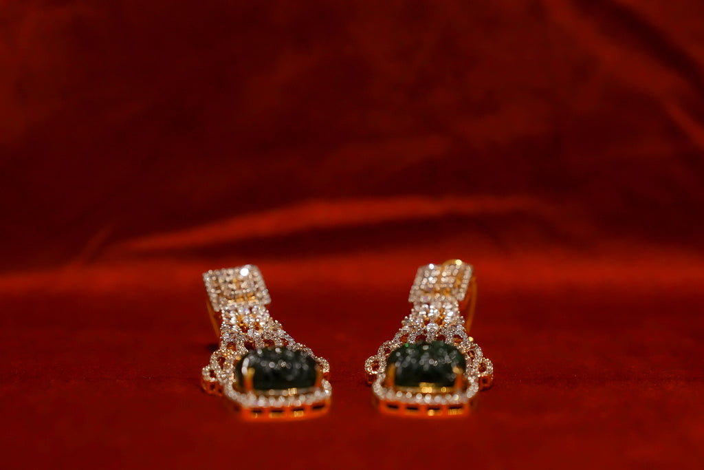 Carved Drop Earrings