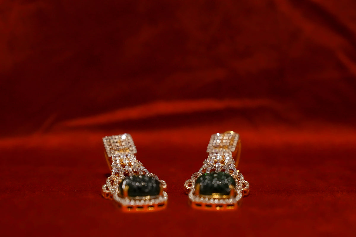 Carved Drop Earrings