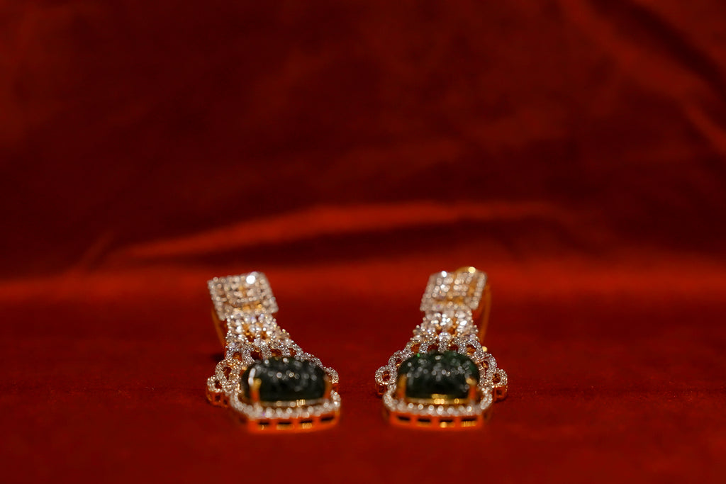Carved Drop Earrings
