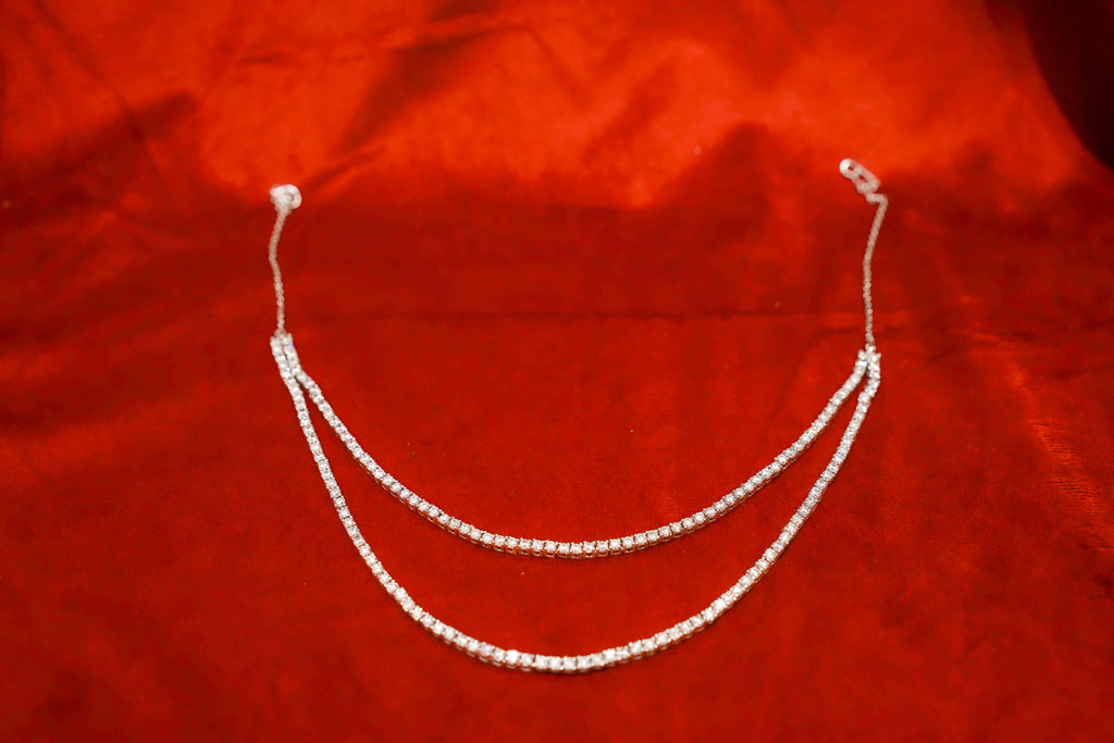 Double-String Tennis Necklace