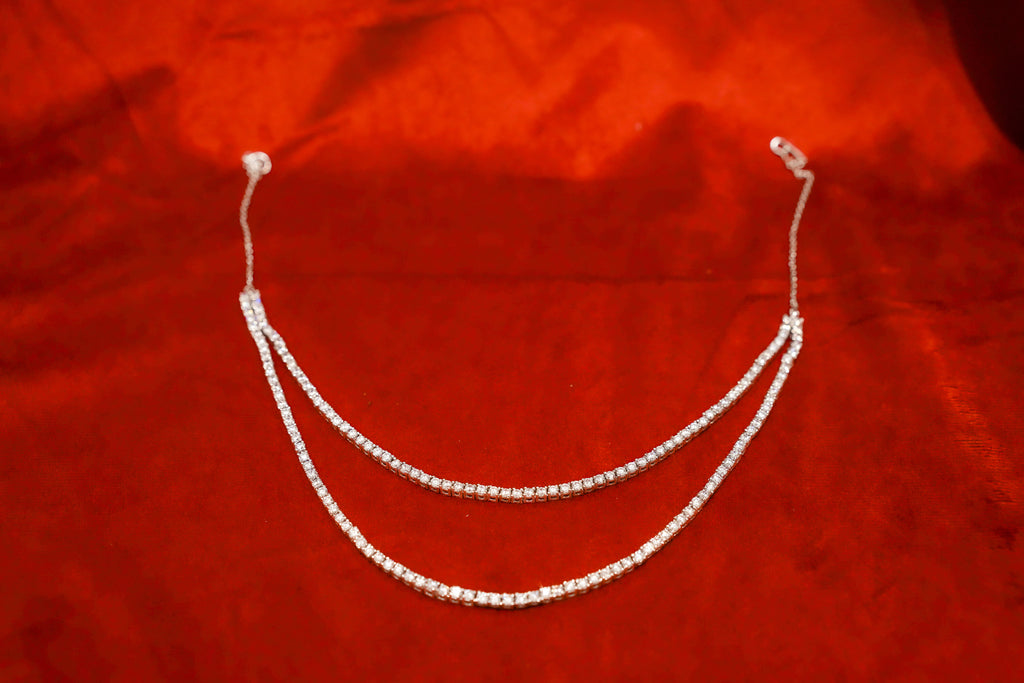 Double-String Tennis Necklace