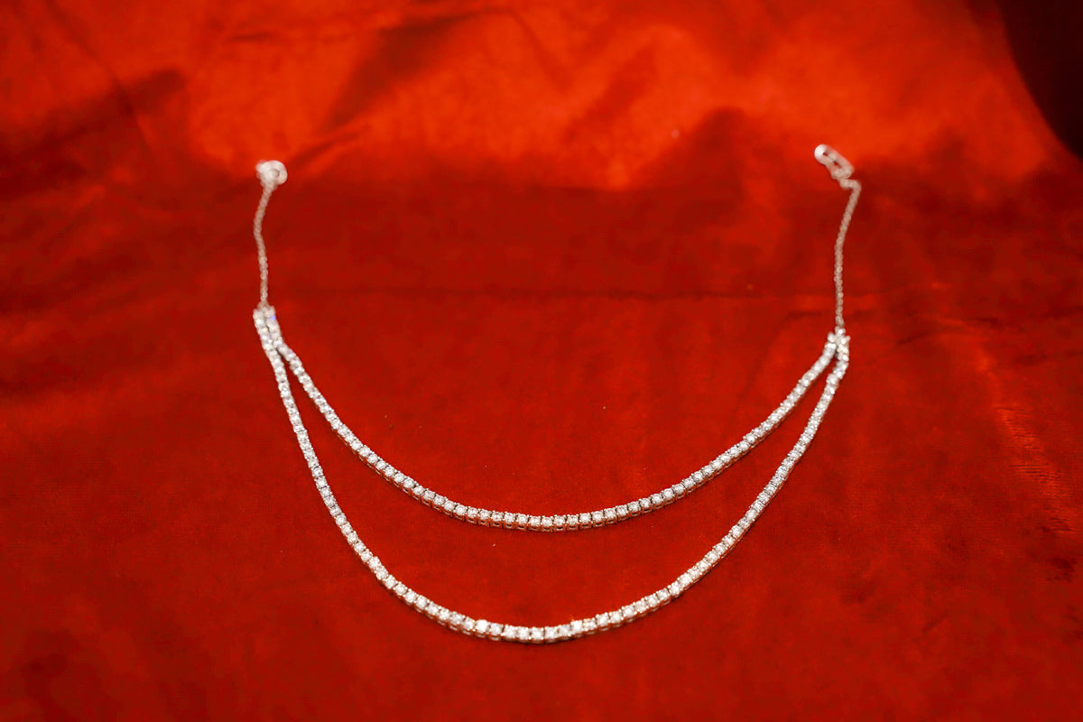 Double-String Tennis Necklace