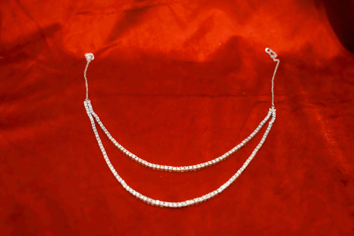 Double-String Tennis Necklace