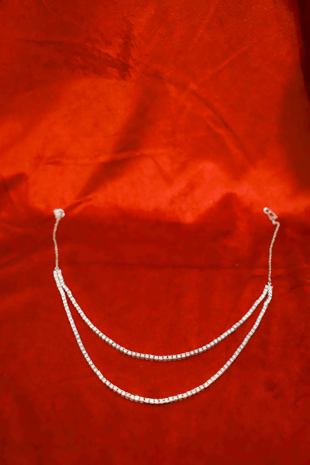 Double-String Tennis Necklace