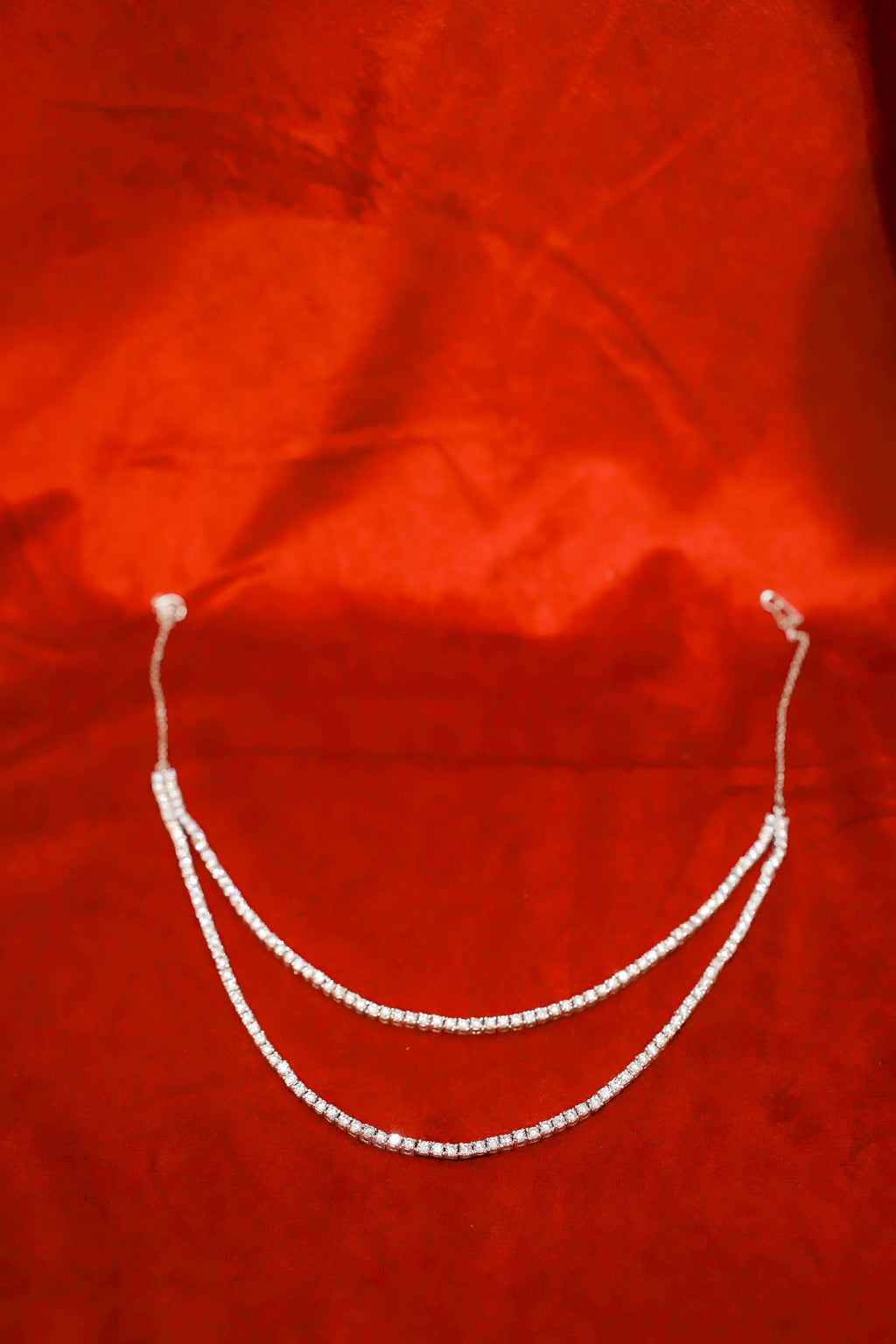 Double-String Tennis Necklace