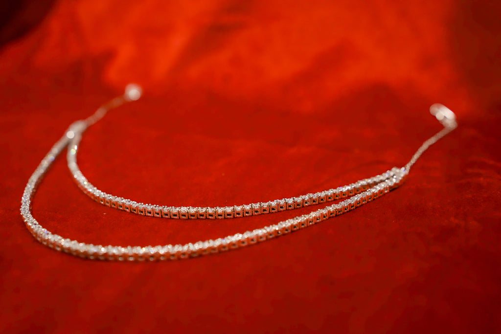 Double-String Tennis Necklace
