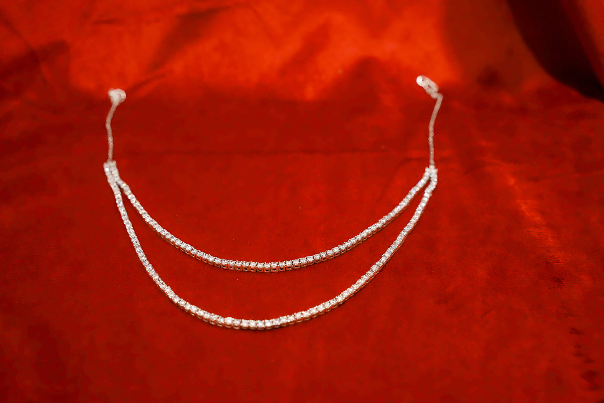 Double-String Tennis Necklace