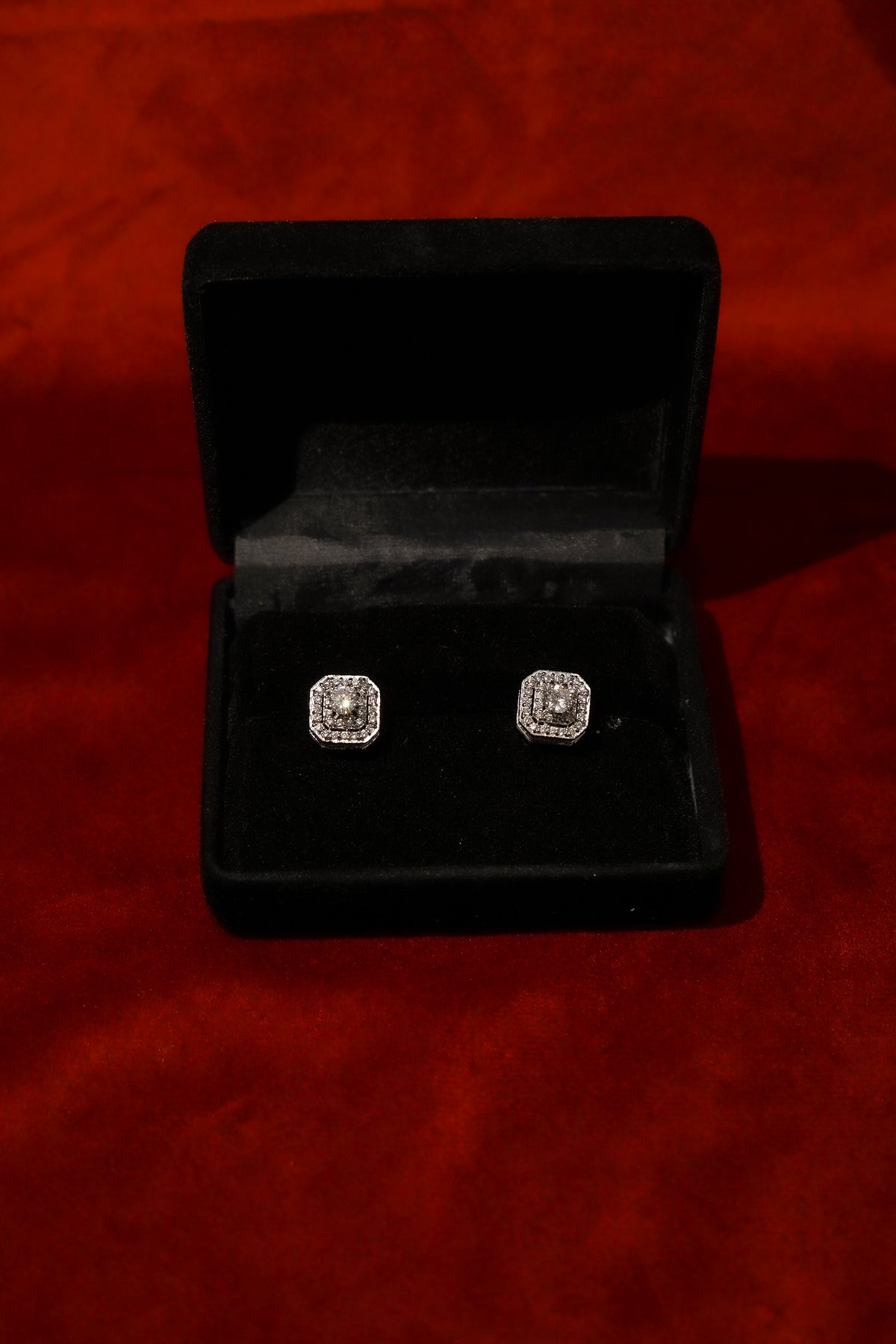 Double Halo Diamond Studs