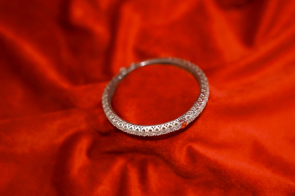 Solitaire Eternity Bangle