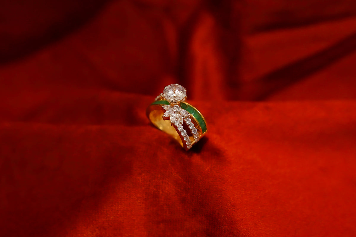 Glamour Gold-Finish Ring