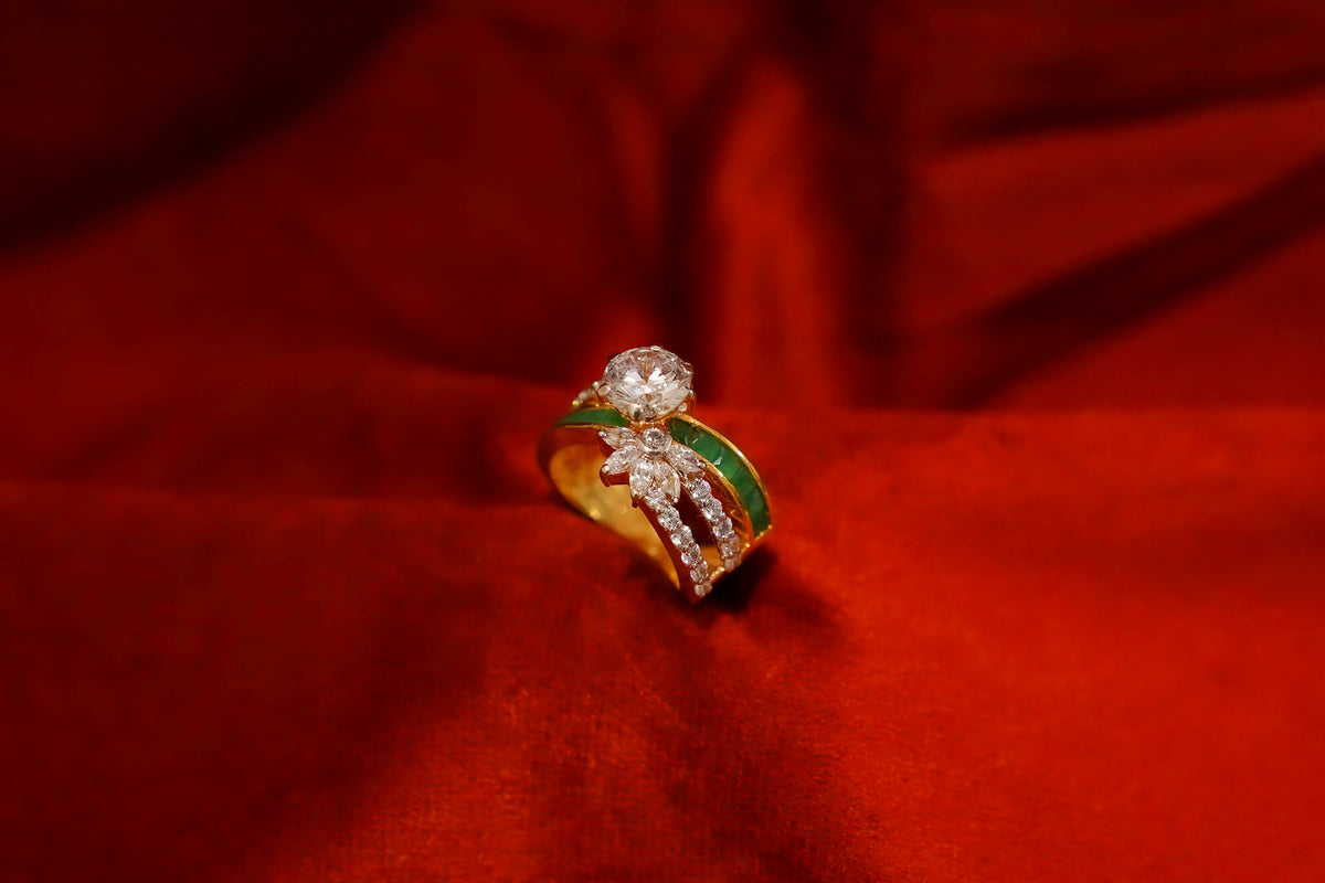 Glamour Gold-Finish Ring